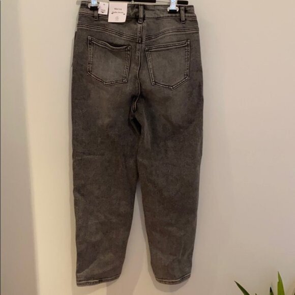 Addition Elle Women Gray High-Rise Slim Cropped Jean Lycra Size 10 - Picture 7 of 10